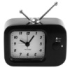 Будильник «Retro TV», чорний