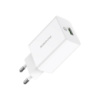 СЗУ BOROFONE BA21A 110-240V, 18W,1xUSB , 5V/3A, White , Blister-box