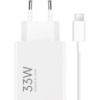 Мережевий зарядний пристрій Xiaomi Mi 33W Charging Combo (Type-A)  + cable Type-C White (BHR9956EU) (Код товару:40268)