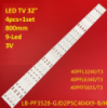 LED підсвітка Haier TV 40« 3V 9led 800mm GJ-DLEDII P5-400-D409-V7 KDL-40R380D KDL-40R350B 4шт.