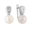 Серебряные серьги CatalogSilver с натуральным жемчугом (2082033)