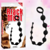 Силіконовий анальний ланцюжок «12'' Black Mont Playful Beads» від Chisa