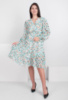 Жіноча бірюзова сукня в принт