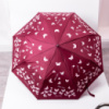Зонт полуавтомат с принтом прочный из полиэстера диаметр 97 см Красный HP-23-2R