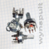 резистор змінний RV17 20K з вимикачем 15mm рифл 5pin B20K B203 потенціометр