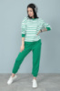 Демісезонний костюм в смужку «Delight» оптом | Норма Зелений, 46-48