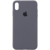 Чохол для iPhone X (5.8«») / XS (5.8«») - Silicone Case Full Protective (AA) (Сірий / Dark Grey) - купити в SmartEra.ua