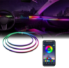 Подсветка салона авто Ambient light Rgb, светодиодная лента торпеды USB Bluetooth многоцветная