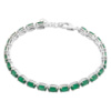 Серебряный браслет CatalogSilver с натуральным агатом 9.683ct, фианитами, вес изделия 7,35 гр (2173939) 1720 размер