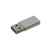 Адаптер переходник T2 Type-C to USB QC 3.0 металлический silver