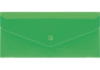 Євроконверт Е65 прозорий на кнопці, 180 мкм, фактура «глянець», ст., зелений