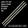 LED підсвітка TV 32« LSY320AN02-001 IS4S320DND11 IS4S320DNO01 LM41-00091K DIRECT-FIJI-32V FIJI 32V B 3228 3шт.