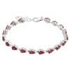 Серебряный браслет CatalogSilver с натуральным рубином 9.756ct, вес изделия 7,92 гр (2166788) 1720 размер