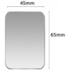 DM Магнітний тримач-пластина для смартфону (45x65mm) Silver