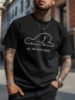 Футболка чорна з мерчем - 58-214