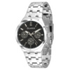 Чоловічий годинник Guardo 012781-6 Silver-Black з нержавіючої сталі та мінеральним склом