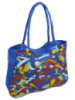 PODIUM Сумка Женская Пляжная текстиль Podium /1323 blue