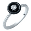 Серебряное кольцо CatalogSilver с , керамикой, вес изделия 2,1 гр (1909348) 17 размер
