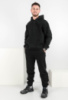 Чоловічий чорний спортивний костюм на флісі