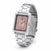 Жіночий годинник Casio LTP-1234DD-4A класичний з рожевим циферблатом та сріблястим браслетом
