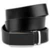 Ремінь чоловічий чорний прямокутник 720257 Чорний