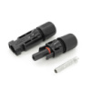 Коннектор MC4 Risin, 1500V, 30A, медный под зажим, под сечение 2.5-10mm2, 0.5mmΩ, огнестойкость UL94-VO, IP68 Q500 Black