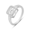 Серебряное кольцо CatalogSilver с фианитами, вес изделия 2,45 гр (2176428) 16.5 размер