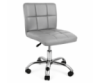 Крісло Артур F на колесах сіра екошкіра