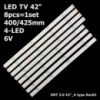 LED підсвітка TV LG 42« 825mm LG 42LY310 42LY320 42LY330 42LY331 42LY340 Square-lens 8 шт.