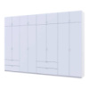 Шкаф для одежды Doros Лукас Белый 4+4 ДСП 340х50х240 DRS-011691 (42005138)
