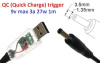 Переходник для роутера 9v (3a, 27w) 3.5x1.35mm 1.2m з USB Type-A (male) Quick Charge QC тригер (A class) 1 день гар.