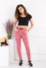 Жіночі рожеві спортивні брюки-карго