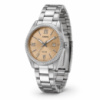 Жіночий годинник Casio LTP-1302DD-4A2 — класична модель зі сріблястим браслетом та бежевим циферблатом
