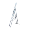 Драбина алюмінієва трисекційна GTM KME313 3x13 сходинок 3.53-8.93м (KME313)