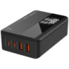 Сетевое зарядное устройство Ldnio A4809C 2 USB/ 2 Type-C QC PD 100W c дисплеем black