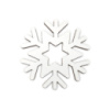 Игрушка на елку Mazhura Снежинка MZ-711454 8.5х8.5 см белая
