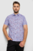 Сорочка чоловіча з принтом, колір бузковий, 214R6917-8