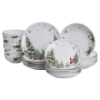 Столовый набор посуды тарелок 24 предмета на 6 персон Christmas Tree фарфоровый SG-24