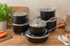 Набір посуду з мармуровим покриттям 12 предметів Edenberg EB-4044
