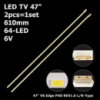 LED підсвітка TV 47« LC470EUN-SD F1 47PFL7606 47E83RS 47E92R0 47E61HR 47LW4500 LC470EUF 47LW5300 2шт.