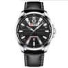 Чоловічий годинник Curren 8379 Silver-Black з кварцовим механізмом та календарем