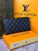 Чоловічий Шкіряний гаманець Louis Vuitton Zippy Damier Graphite k036