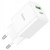 Зарядний пристрій Hoco N28 Founder 20W Type-C+USB, White - купити в SmartEra.ua