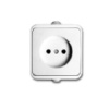Розетка без заземления наружная Neptun-2222