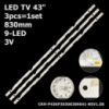 LED підсвітка TV 43« CRH-P43KP30300309641 RF-AJ430S30-0901S-09 SHARP LC-43UI7552E 43UI LC-43FG5242E LC-43 1шт.