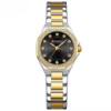 Жіночий годинник Curren 9100 Silver-Gold-Black з нержавіючої сталі та мінеральним склом