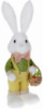 Фигура декоративная «Кролик с корзинкой» 16х13х46см, пенопласт