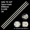 LED підсвітка TV 43« V16 ART3 2563 REV2.3 2-UHD1 6916L-2563A 1шт.