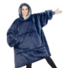 Худі Huggle Hoodie M-118 синє • Толстовка з капюшоном Huggle Hoodie M-118 синього кольору ultra plush blanket hoodie плед-худі для дому та...