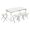 Стол и 4 стула для пикника набор туристической алюминиевой складной мебели для кемпинга 8812-4